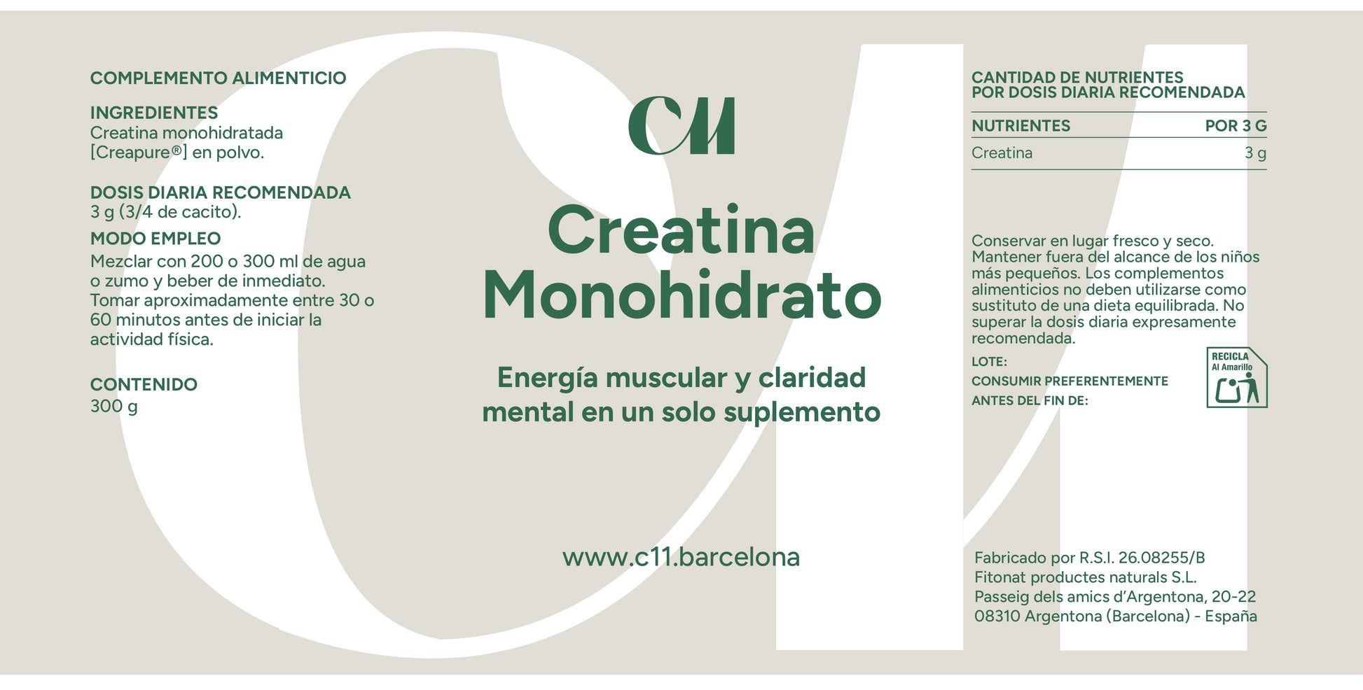 Creatina Monohidrato