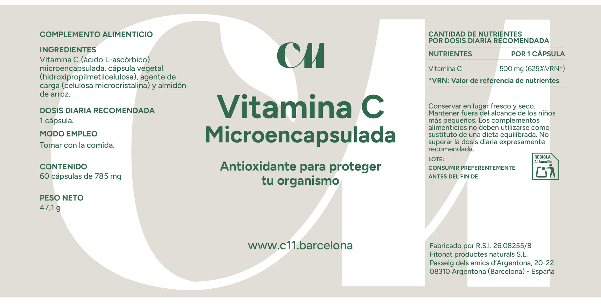 Vitamina C Microencapsulada